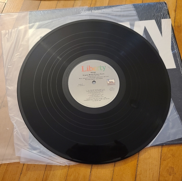 Original Motion Picture Score Rocky vintage vinyl album. Black white LP pristine - Picture 3 of 7